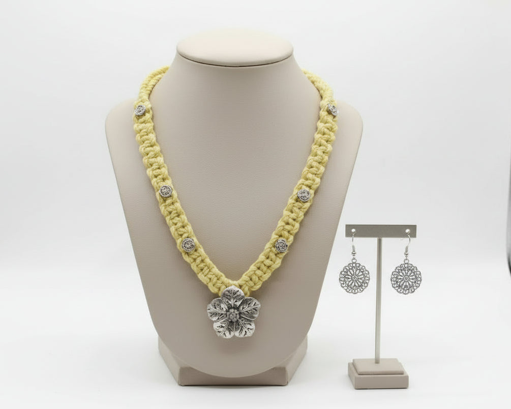 Yellow Lotus Necklace