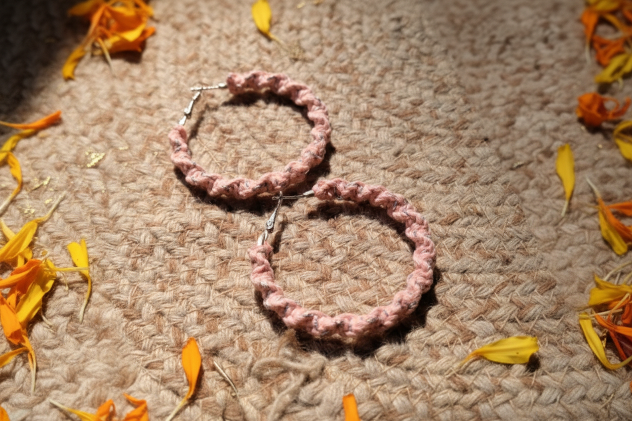 Peach Round Hoop