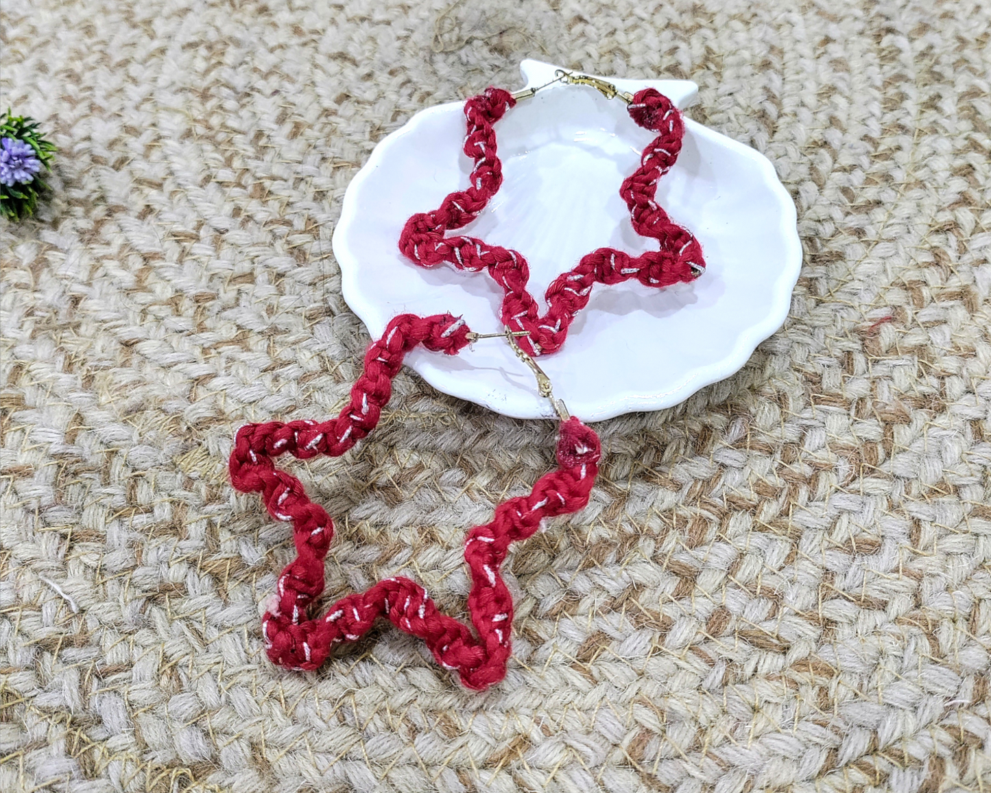 Red Star Boho Hoop
