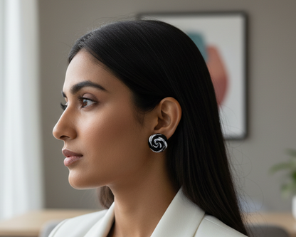 Black Nitya Studs