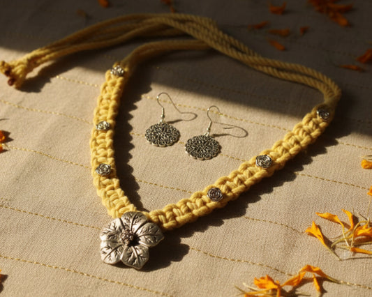 Yellow Lotus Necklace