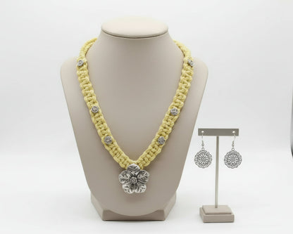 Yellow Lotus Necklace