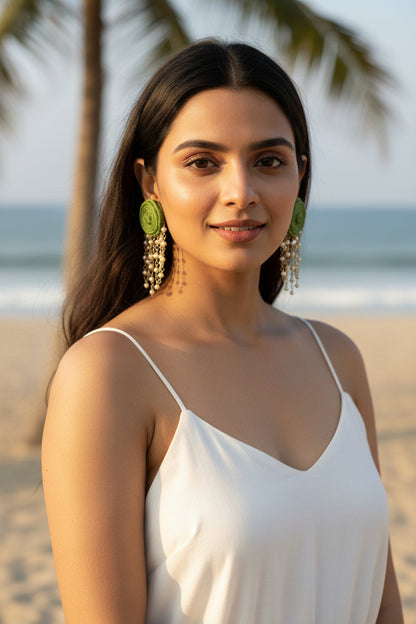 Green Noor Earring
