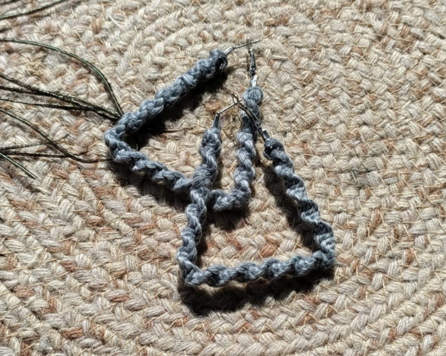 Grey Boho Hoop