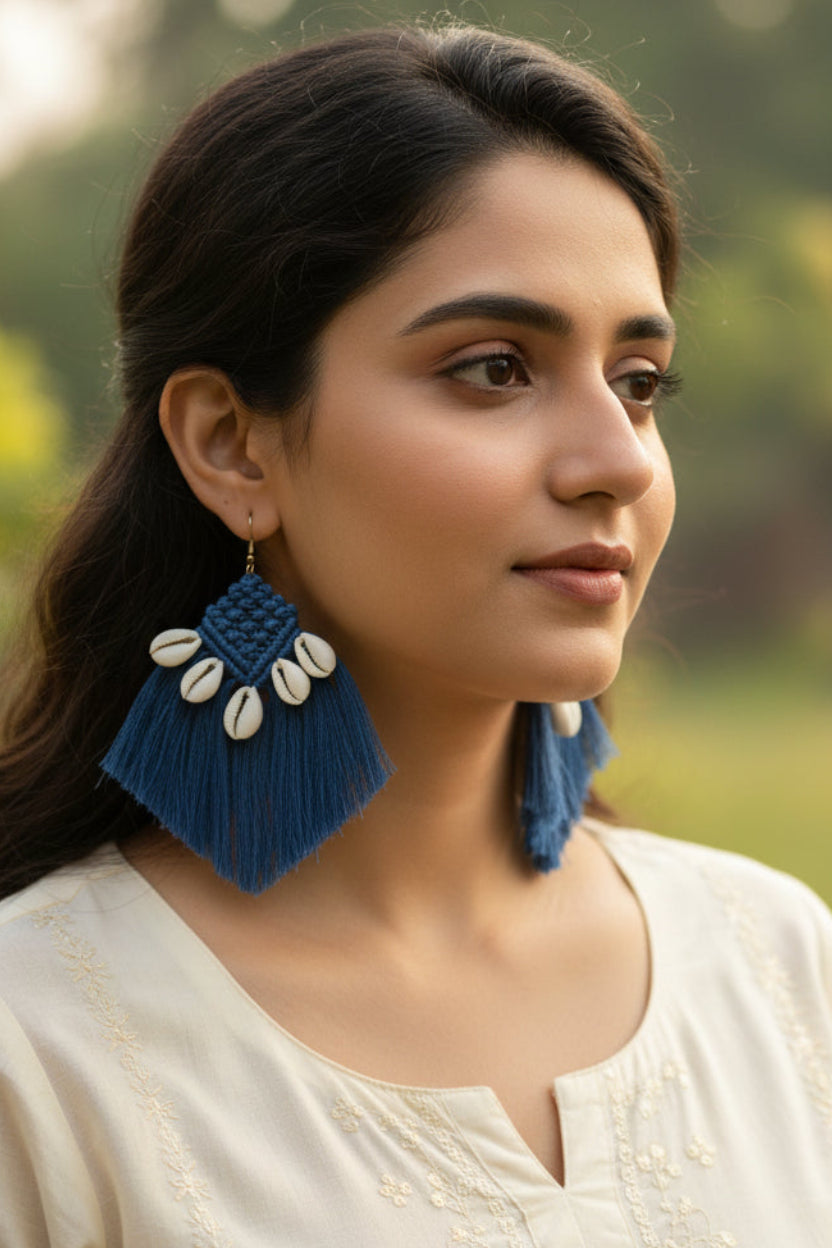 Blue Shellora Earrings
