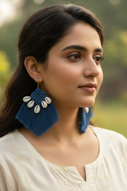 Blue Shellora Earrings