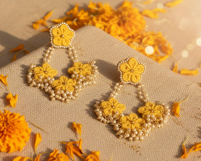 Yellow Radhika Earrings