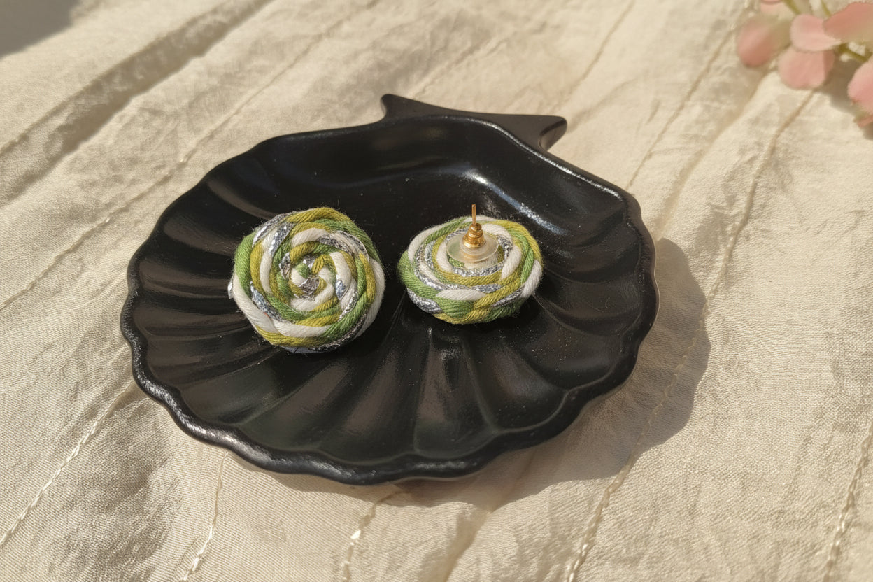 Green Nitya Studs