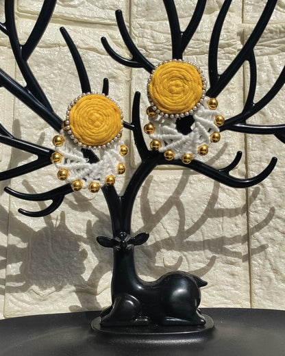 Yellow Chandbali