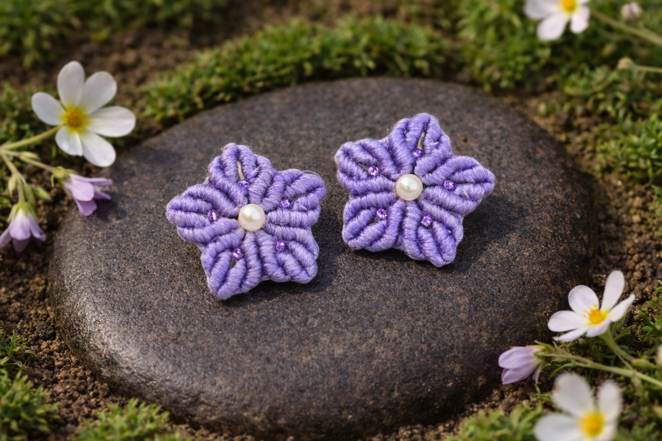 Lavender Sitara Stud