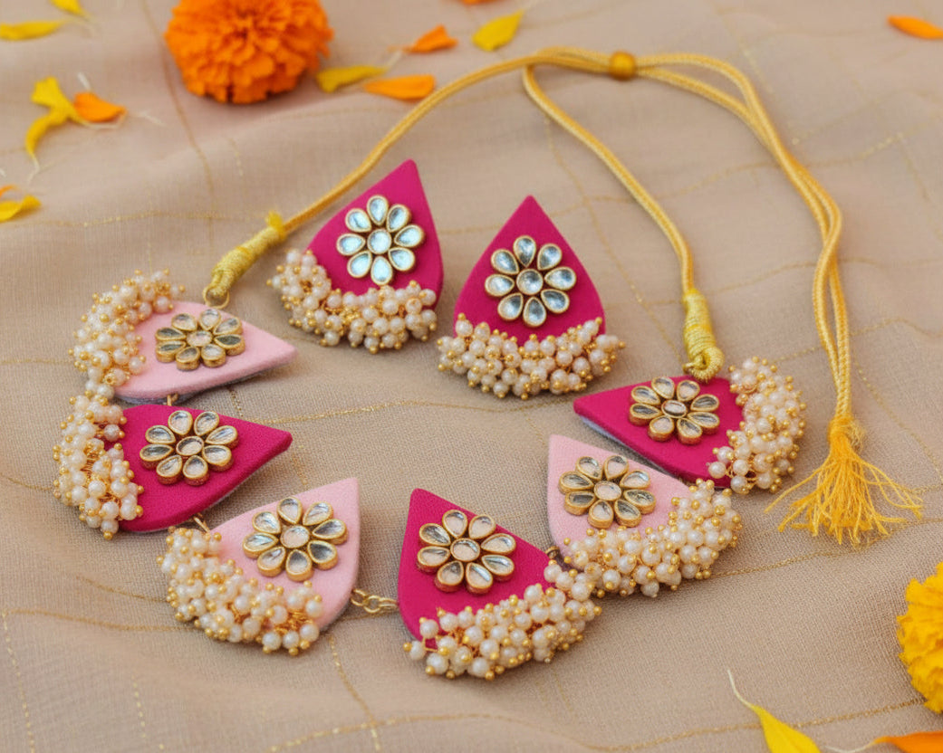Pink Sangini Necklace