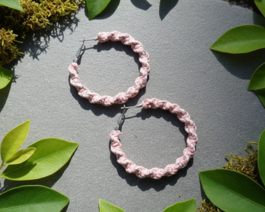 Peach Round Hoop