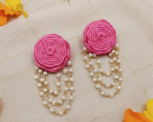 Pink Noor Earring