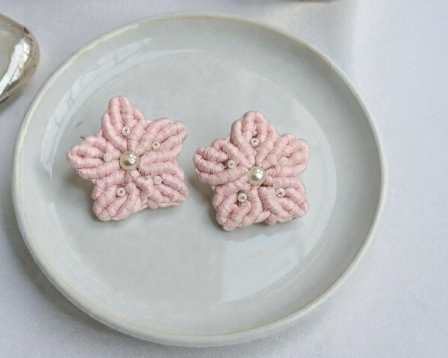 Pink Sitara Studs