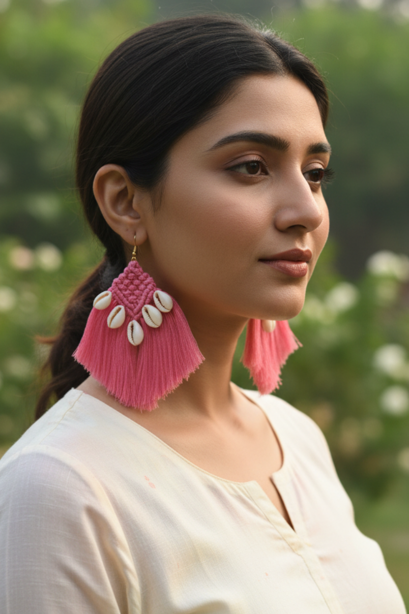 Pink Shellora Earrings