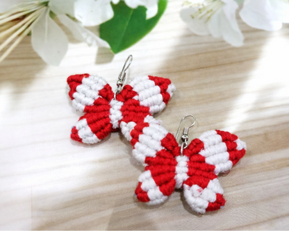 Red Butterfly Earrings