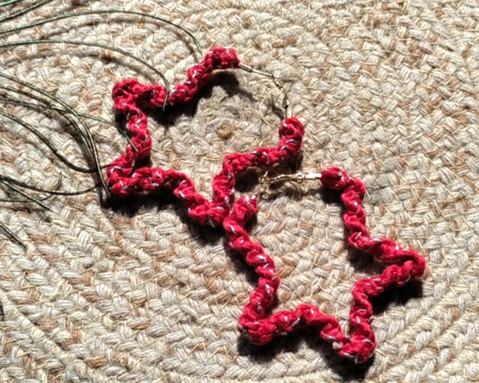 Red Star Boho Hoop