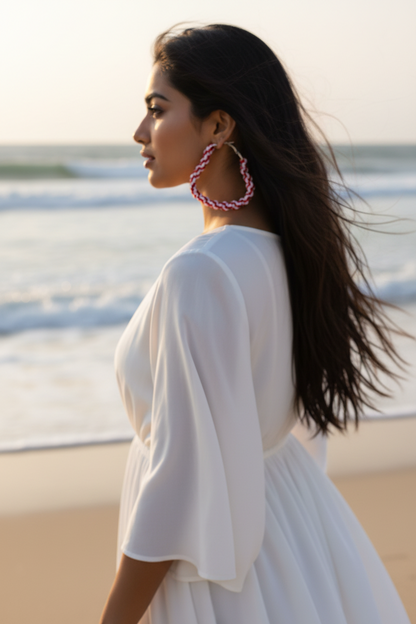 Red Heart Boho Hoop