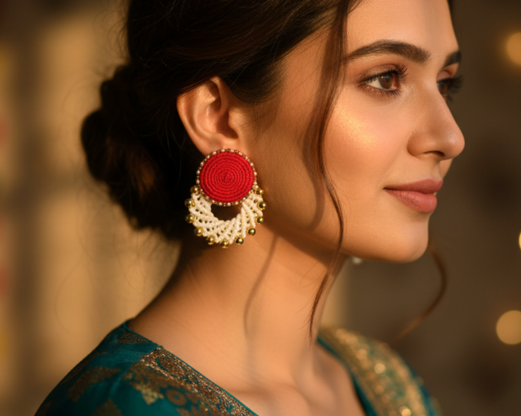 Red Chandbali