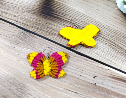 Yellow Butterfly Earrings